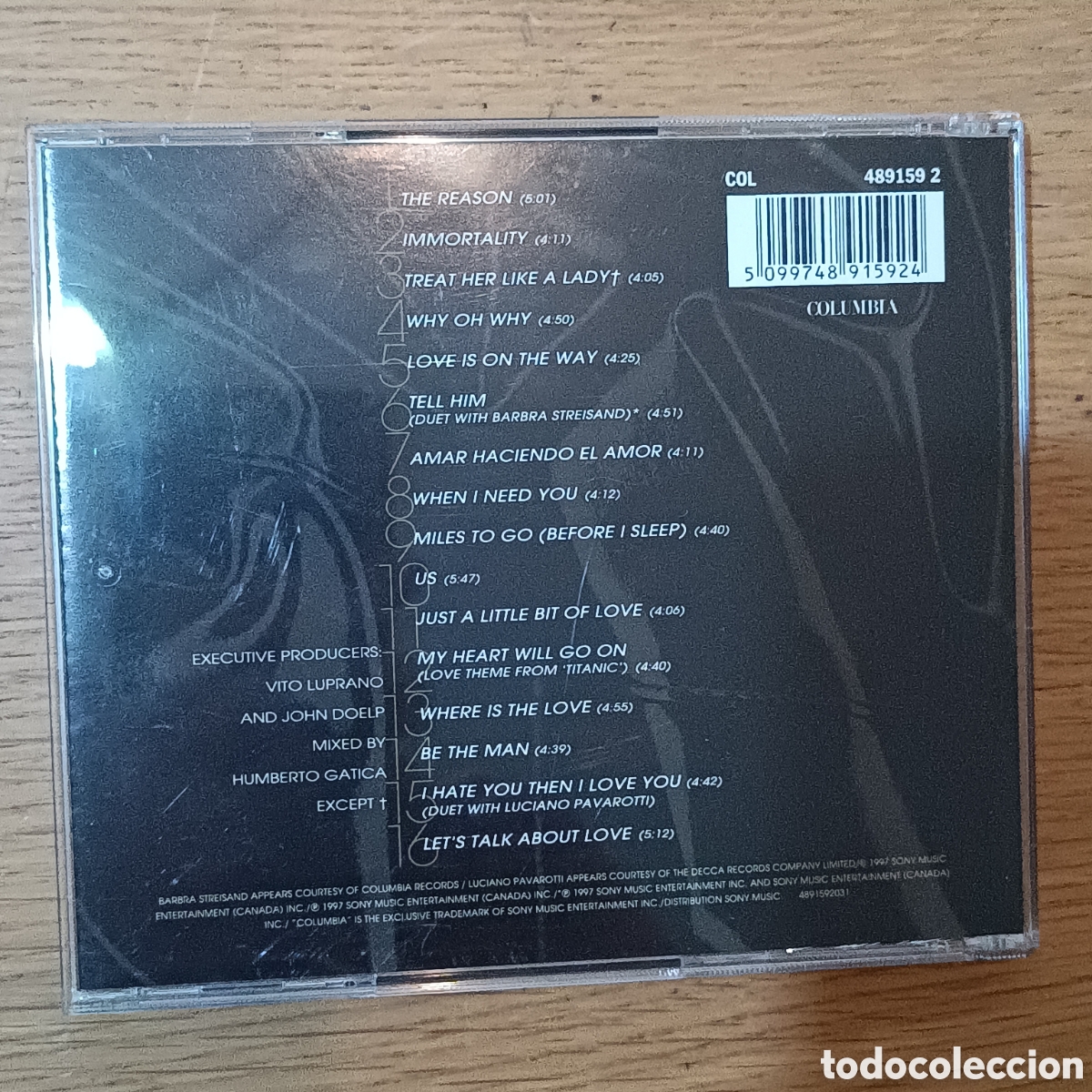 CDs de m&uacute;sica: Celine Dion CD Lets Talk About Love - Foto 2