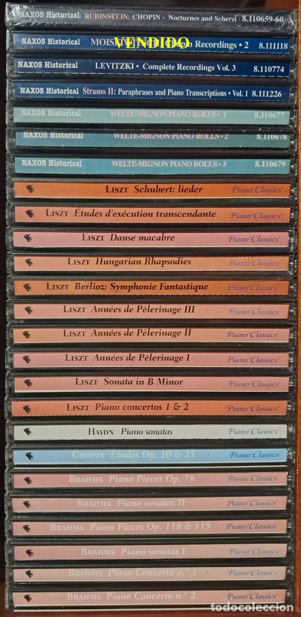 CDs de m&uacute;sica: LOTE 25 CDS DE M&Uacute;SICA PARA PIANO: 18 NAXOS PIANO CLASSICS & 7 NAXOS HISTORICAL