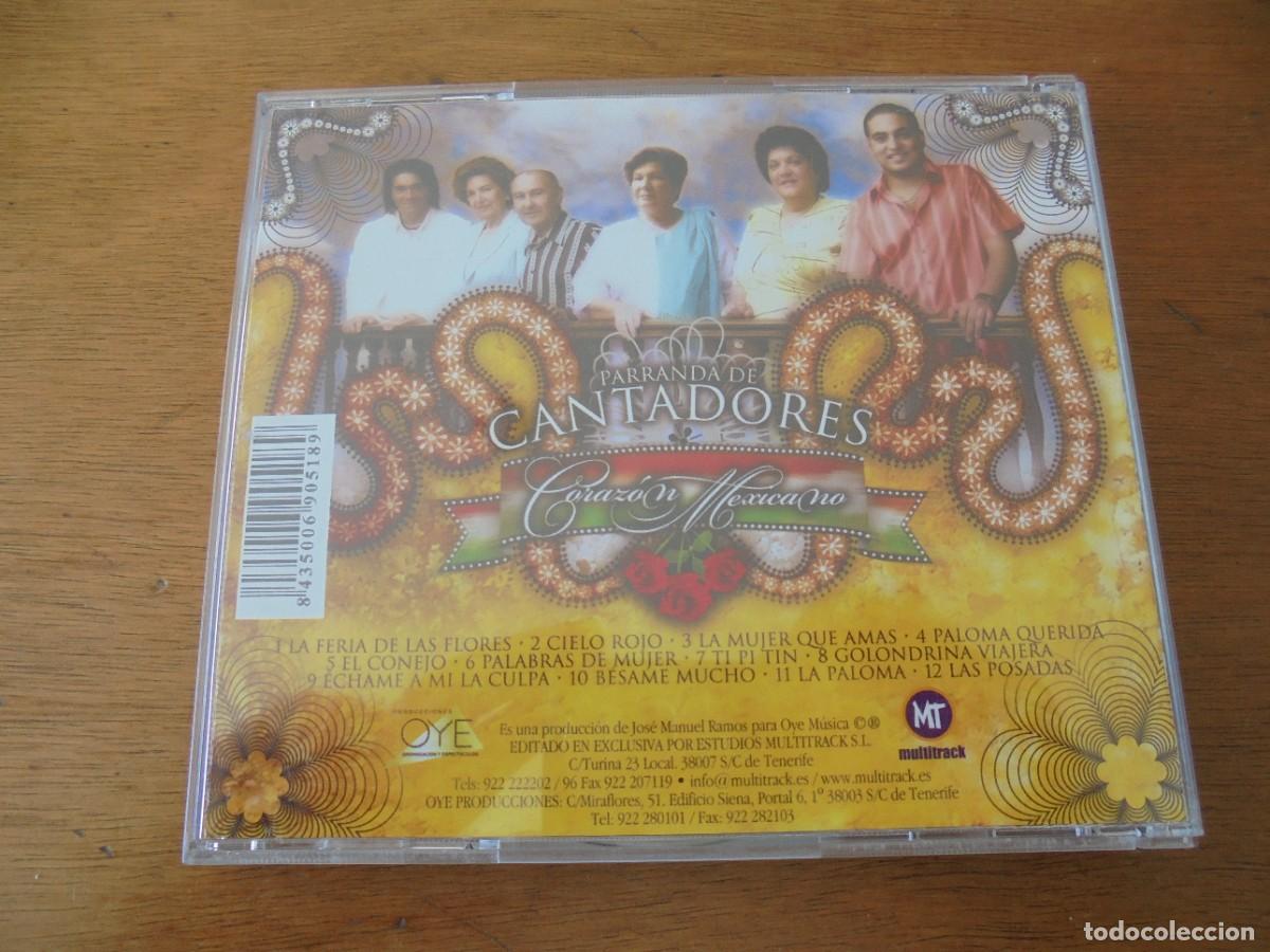 CDs de m&uacute;sica: CD: PARRANDA DE CANTADORES. CORAZ&Oacute;N MEXICANO.