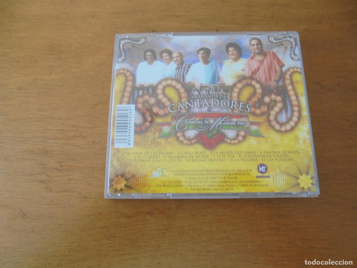 CDs de m&uacute;sica: CD: PARRANDA DE CANTADORES. CORAZ&Oacute;N MEXICANO. - Foto 5