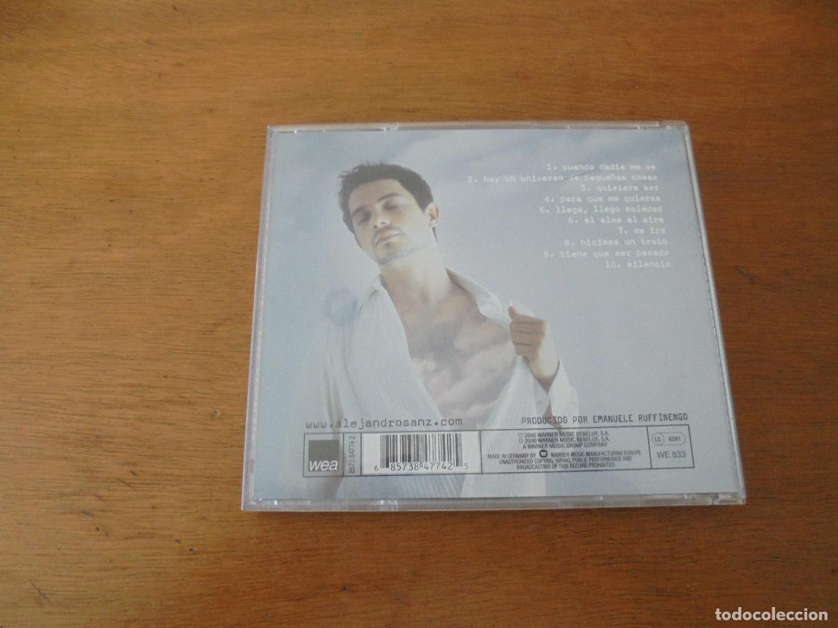 CDs de m&uacute;sica: CD: ALEJANDRO SANZ. EL ALMA AL AIRE. A&Ntilde;O 2000. - Foto 3