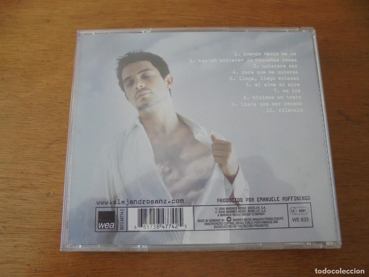CDs de m&uacute;sica: CD: ALEJANDRO SANZ. EL ALMA AL AIRE. A&Ntilde;O 2000. - Foto 4