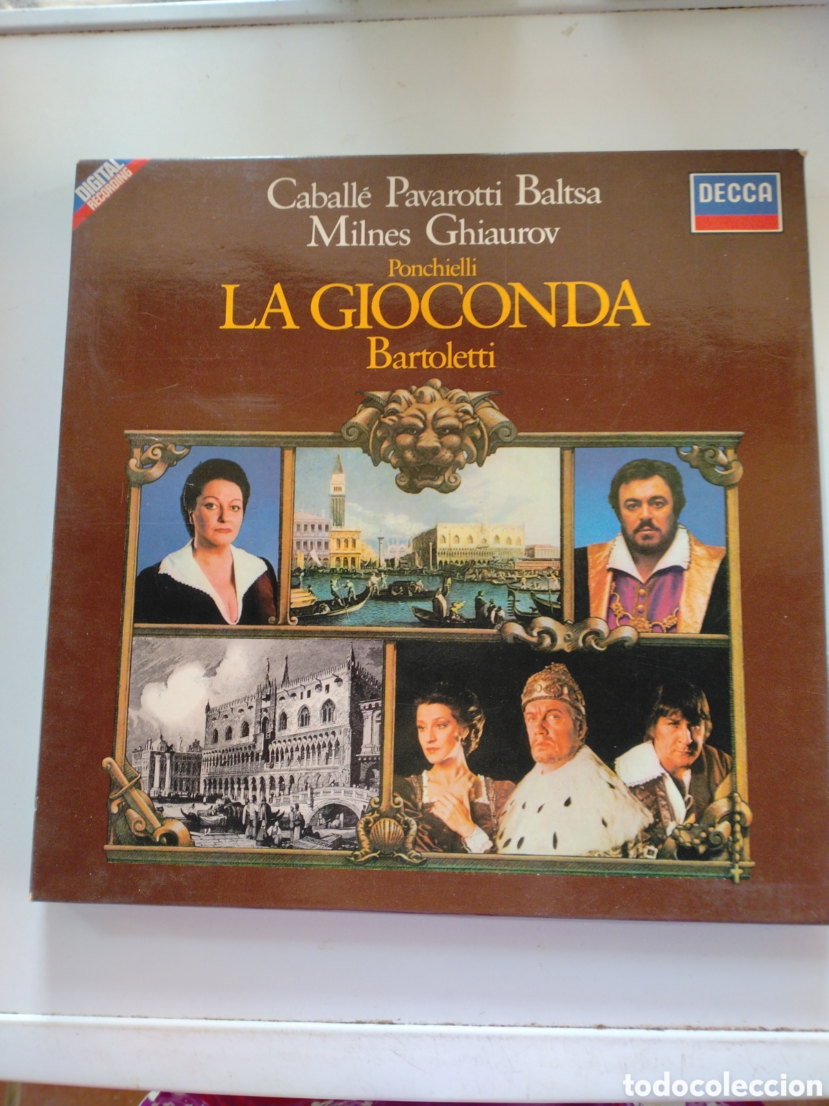 CDs de m&uacute;sica: LA GIOCONDA - A. PONCHIELLI - BRUNO BARTOLETTI - CABALL&Eacute;, PAVAROTTI - 3LP - DECCA D232DI 1981.