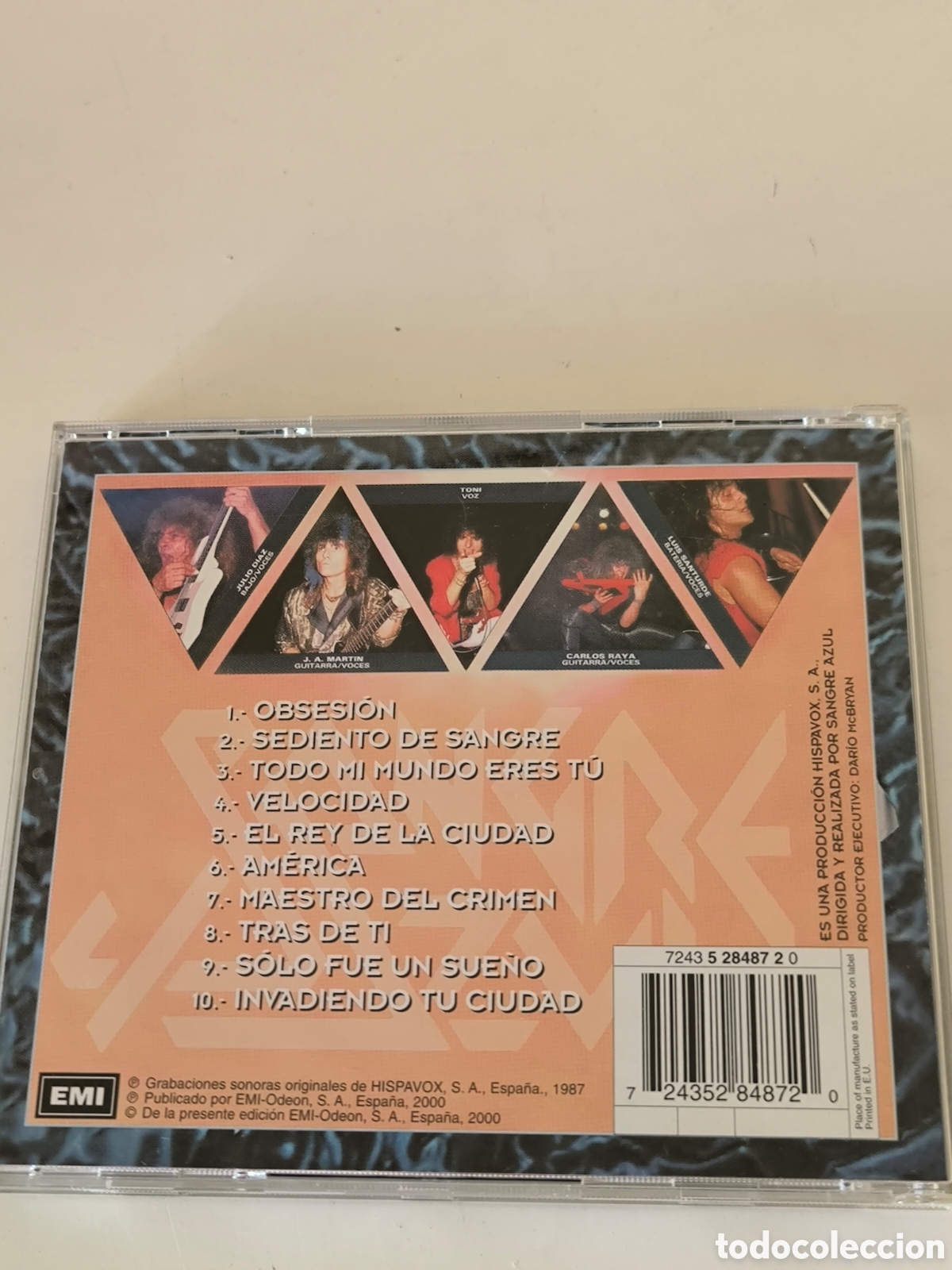 CDs de m&uacute;sica: CD Sangre Azul . Obsesion - Foto 3