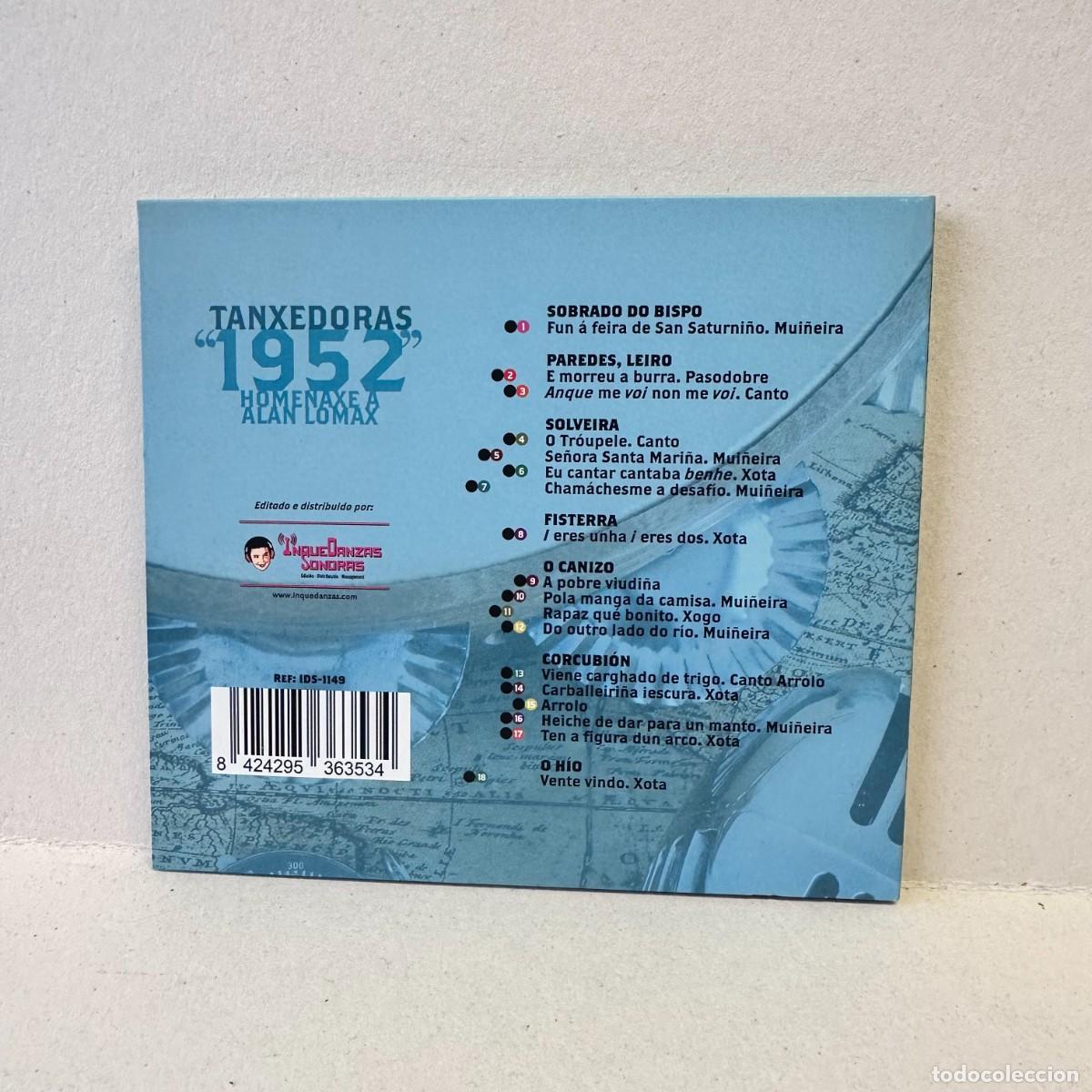 CDs de m&uacute;sica: Tanxedoras - &rdquo;1952&rdquo; Homenaxe a Alan Lomax (CD) - Foto 2