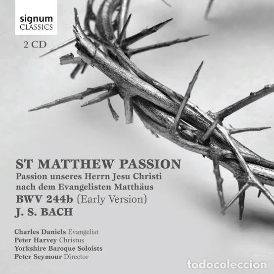 CDs de m&uacute;sica: JOHANN SEBASTIAN BACH - ST.MATTHEW PASSION (2CD) PETER SEYMOUR