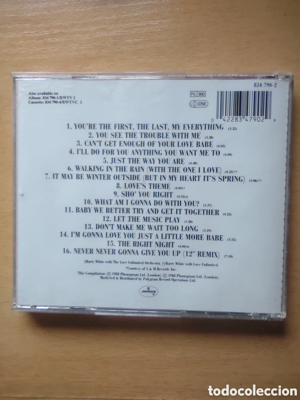 CDs de m&uacute;sica: CD Barry White - The Collection - Foto 2