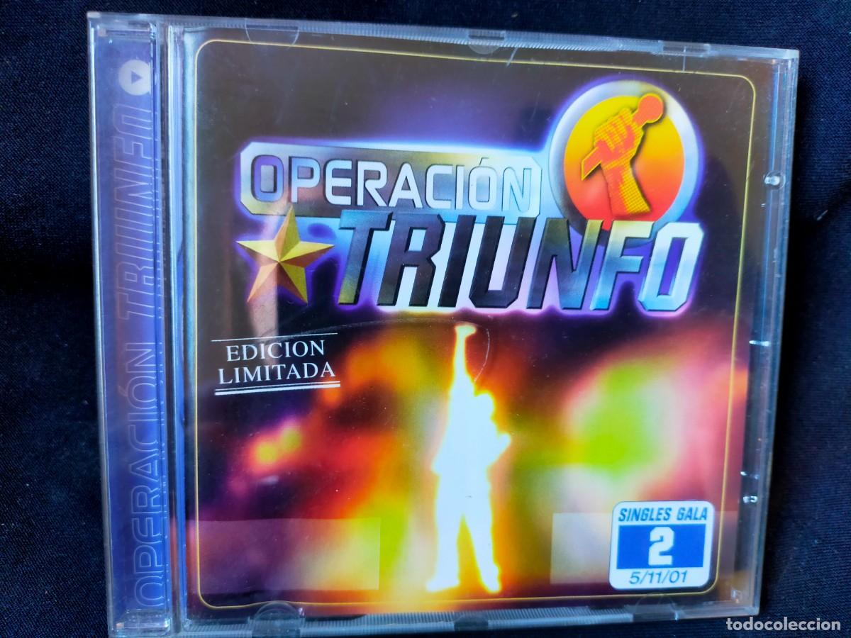 CDs de m&uacute;sica: OPERACI&Oacute;N TRIUNFO. EDICI&Oacute;N LIMITADA. SINGLES GALA 2. 2001. VALE MUSIC. 8 TEMAS.