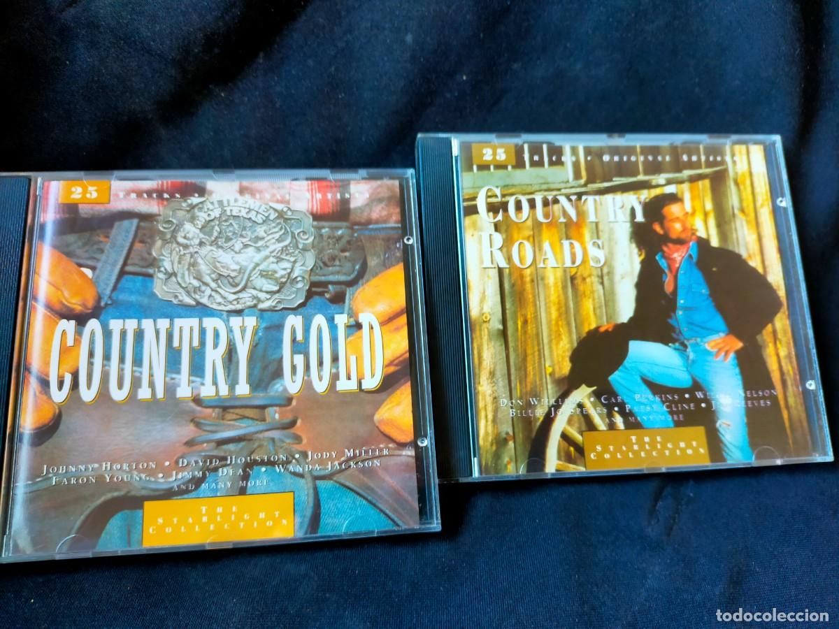 CDs de m&uacute;sica: COUNTRY. LOTE 2 CD. THE STARLIGHT COLLECTION. 50 TEMAS. COUNTRY GOLD. 25 TEMAS. COUNTRY ROAD. 1995