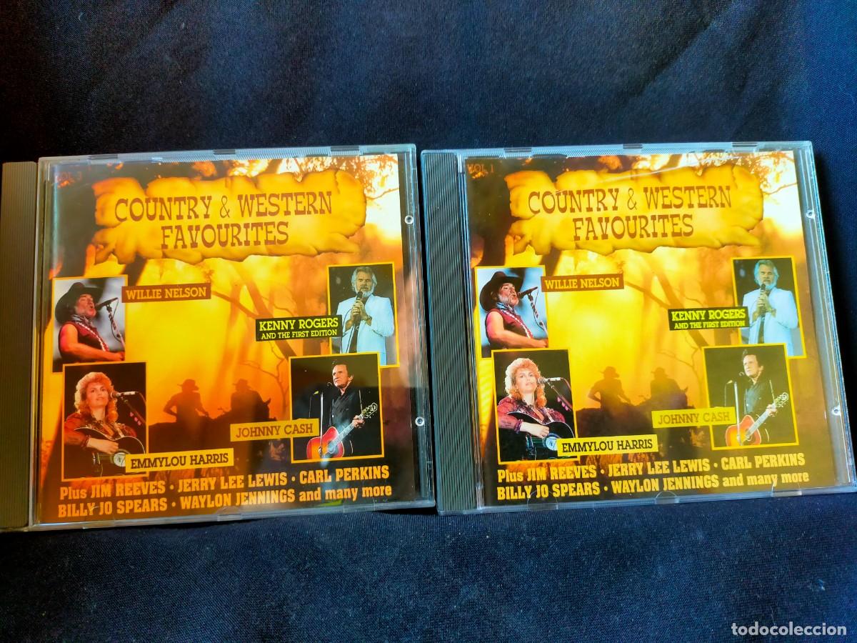 CDs de m&uacute;sica: COUNTRY. LOTE 2 CD. COUNTRY & WESTERN FAVOURITES. VOLUME 1. 19 TEMAS. VOLUME 3. 20 TEMAS.