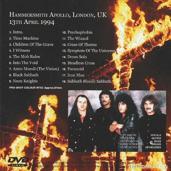 CDs de m&uacute;sica: DVD - BLACK SABBATH - Hammersmith 1994 - Foto 2