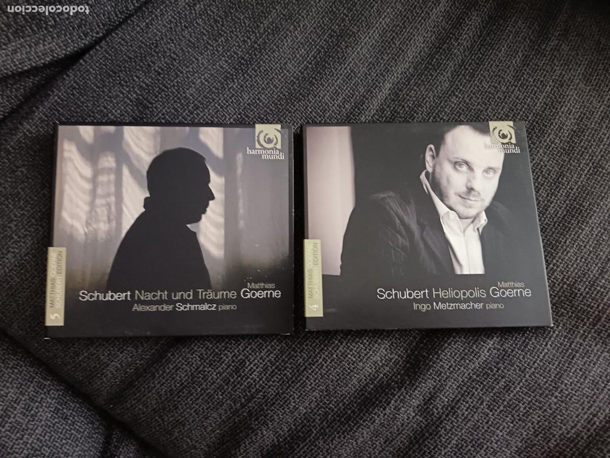 CDs de m&uacute;sica: Lote de 2 CDS + 1 DVD Schubert Matthias Goerne. Harmonia Mundi. Versi&oacute;n francesa.