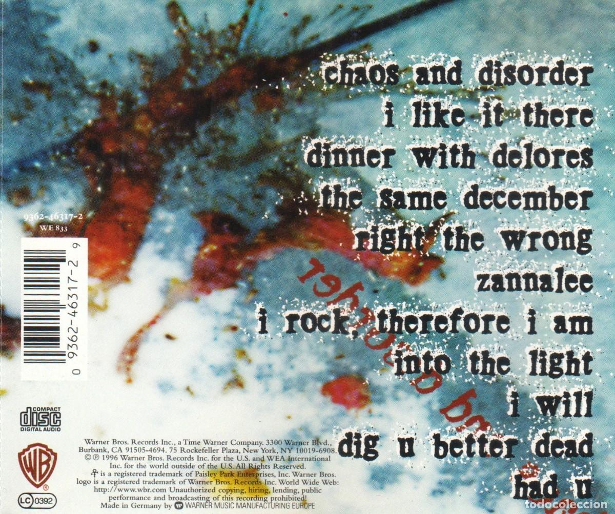 CDs de m&uacute;sica: PRINCE. CHAOS AND DISORDER. CD. - Foto 2