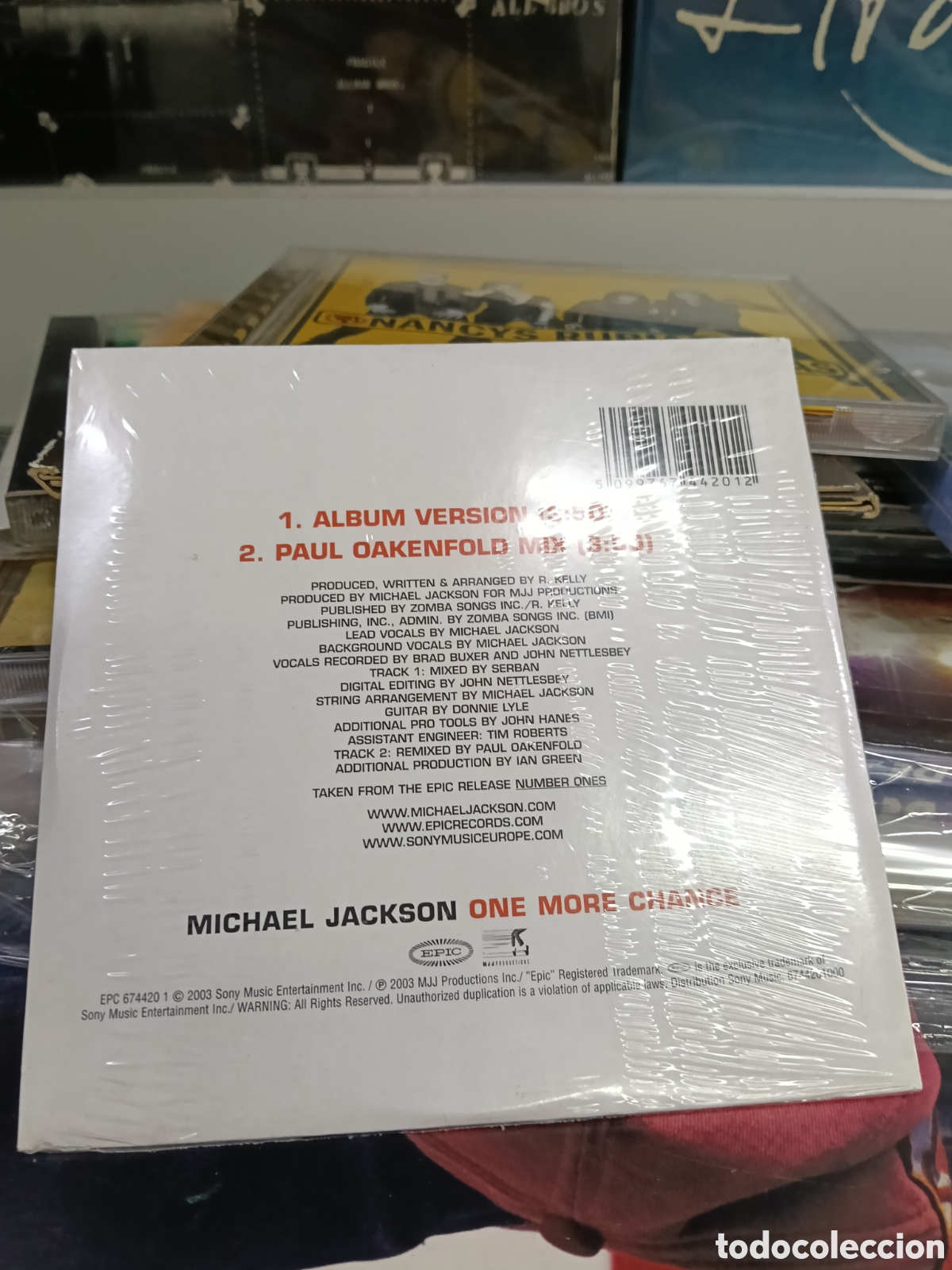 CDs de m&uacute;sica: Michael Jackson cd single one more chance 2003 precintado - Foto 2