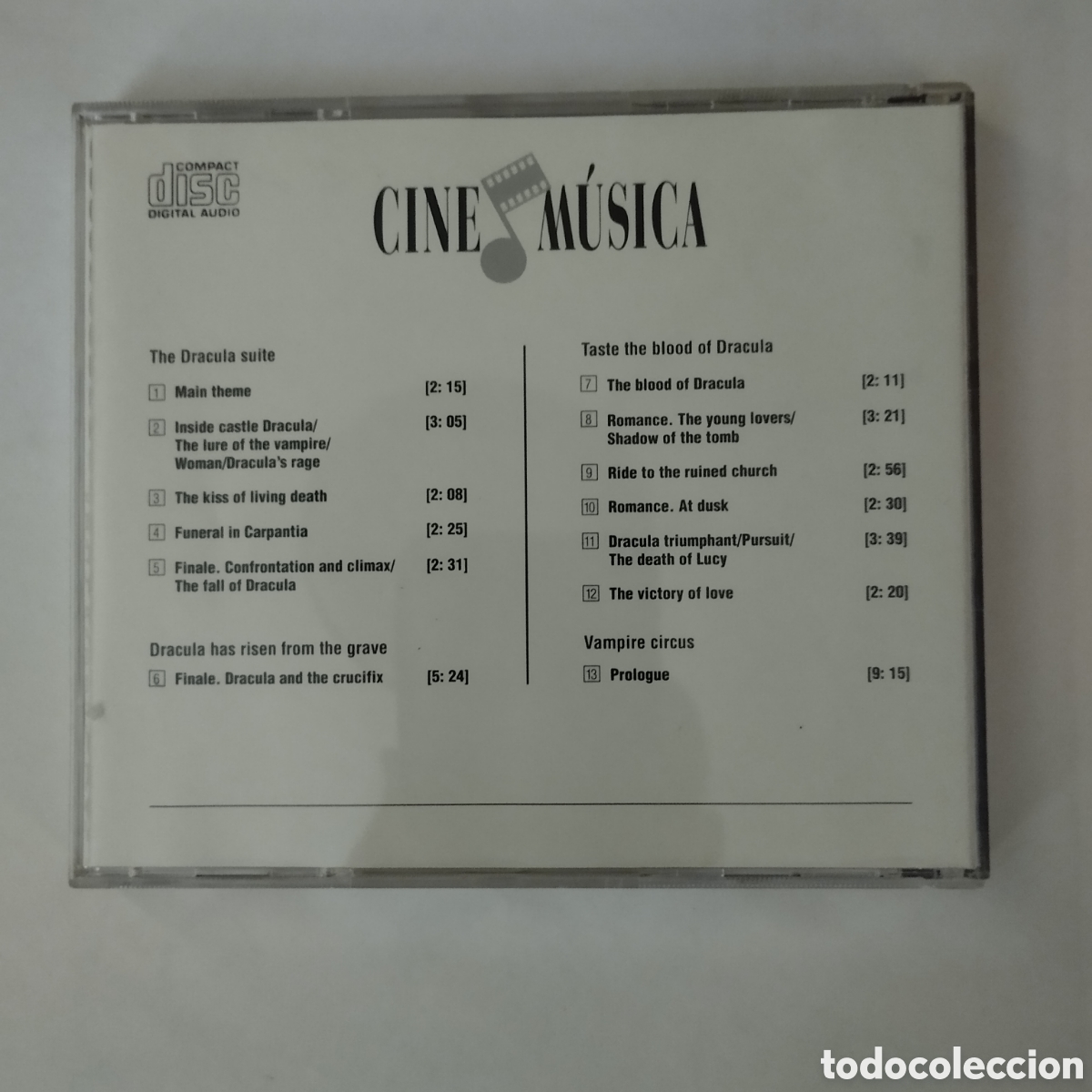 CDs de m&uacute;sica: CD BSO Dracula - Best Hammer Films. - Foto 2