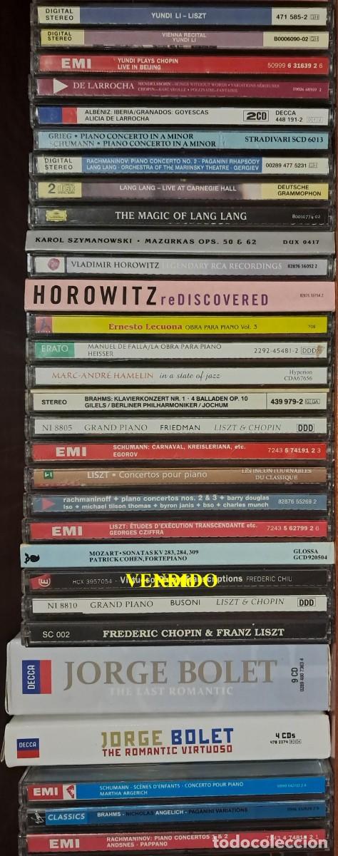 Music CDs: PIANISTAS: LOTE DE 98 CDS + 1 DVD DE M&Uacute;SICA PARA PIANO