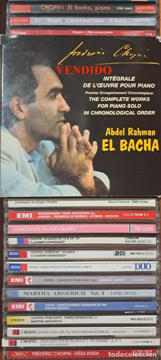 Music CDs: LOTE DE 226 CDS Y 6 DVDS CON M&Uacute;SICA DE CHOPIN