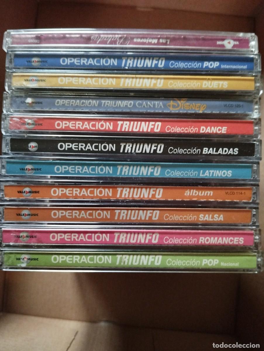 CDs de m&uacute;sica: 10 CD&acute;S OPERACI&Oacute;N TRIUNFO 1&ordf; SERIE ROSA-BISBAL-CHENOA-BUSTAMANTE-MANU 1-2&ordf; SERIE MEJORES BALADAS