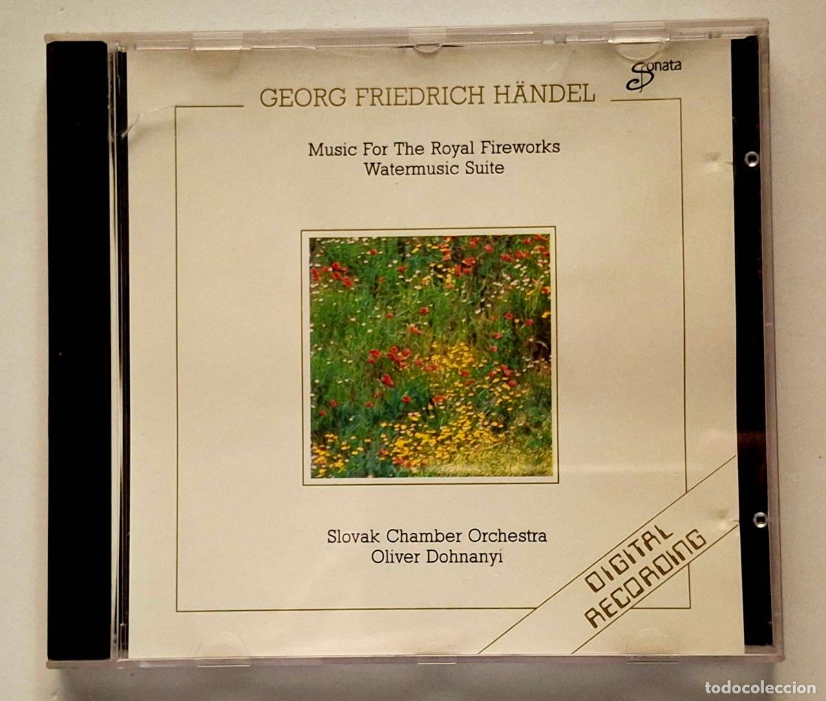 CDs de m&uacute;sica: CD Georg Friedrich H&auml;ndel - Music for the Royal Fireworks / Watermusic Suite