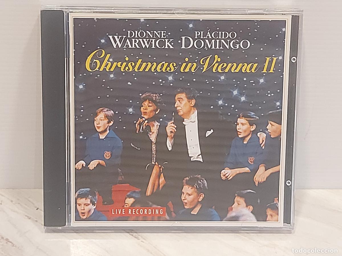 CDs de m&uacute;sica: DIONNE WARWICK & PL&Aacute;CIDO DOMINGO | CHRISTMAS IN VIENNA II | CD SONY | LUJO