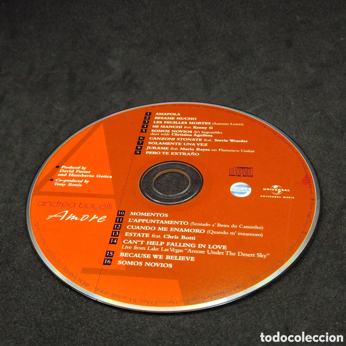 CDs de m&uacute;sica: ANDREA BOCELLI - AMORE - CD - 2006 - DISCO VERIFICADO - Foto 8