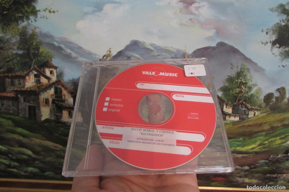 CDs de m&uacute;sica: DAVID BISBAL Y CHENOA Escondidos CD SINGLE PROMO CDR VALE MUSIC 1 TEMA