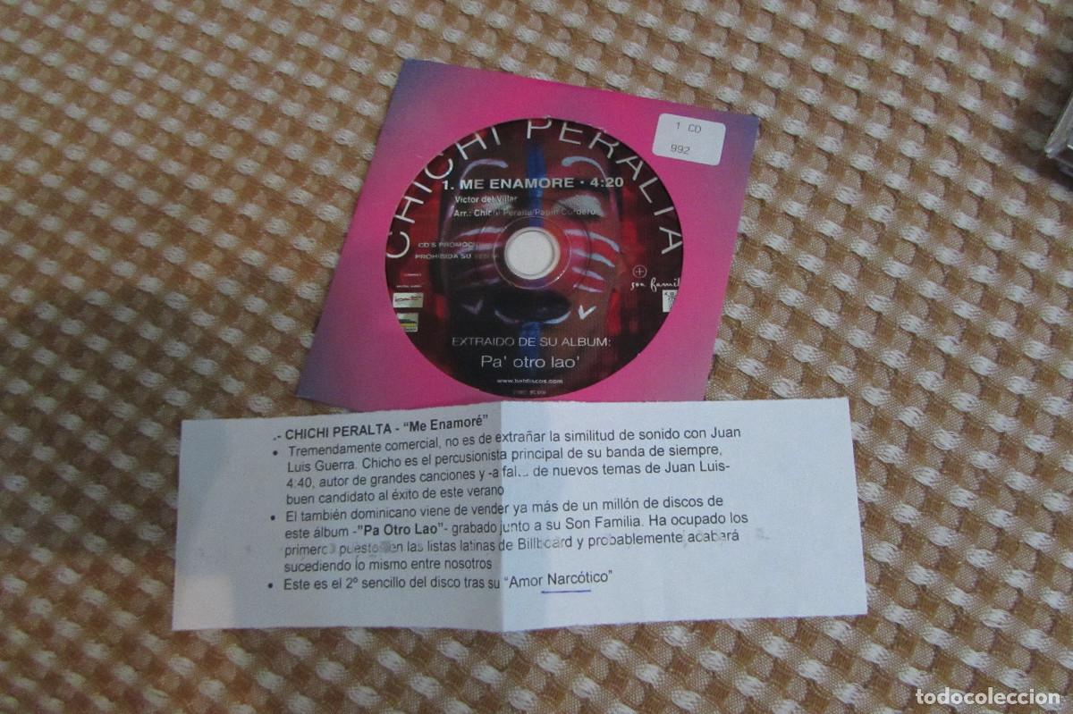 CDs de m&uacute;sica: CHICHI PERALTA ME ENAMORE CD SINGLE CADENA 100 JUAN LUIS GUERRA