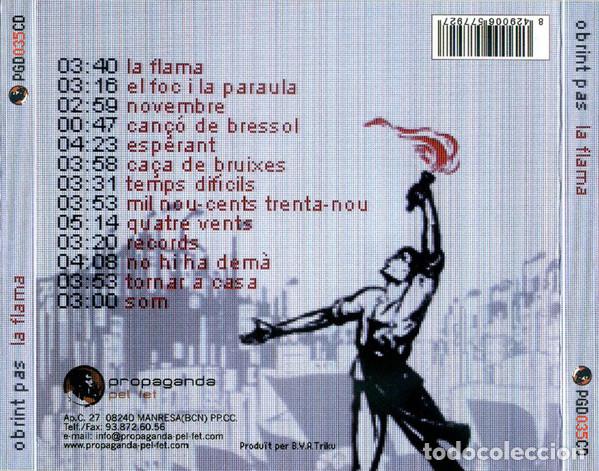 CDs de m&uacute;sica: Obrint Pas &ndash; La Flama (CD, Propaganda pel Fet PGD035CD) - Foto 2