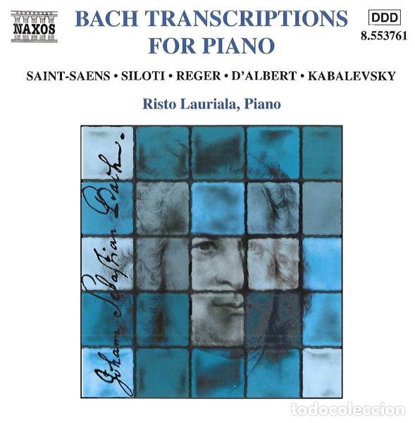 CDs de m&uacute;sica: Bach, Risto Lauriala &ndash; Transcriptions For Piano (CD, Naxos 8.553761 )