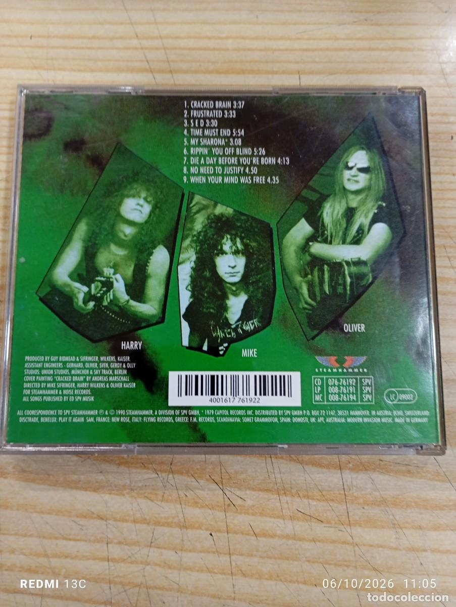 CDs de m&uacute;sica: Cd - Destruction - Cracked Brain - Foto 3