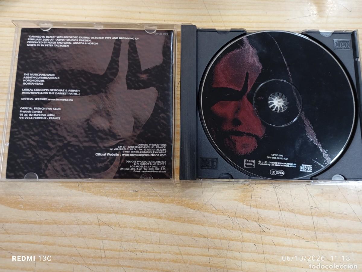 CDs de m&uacute;sica: Cd - Immortal - Damned In Black - Foto 2