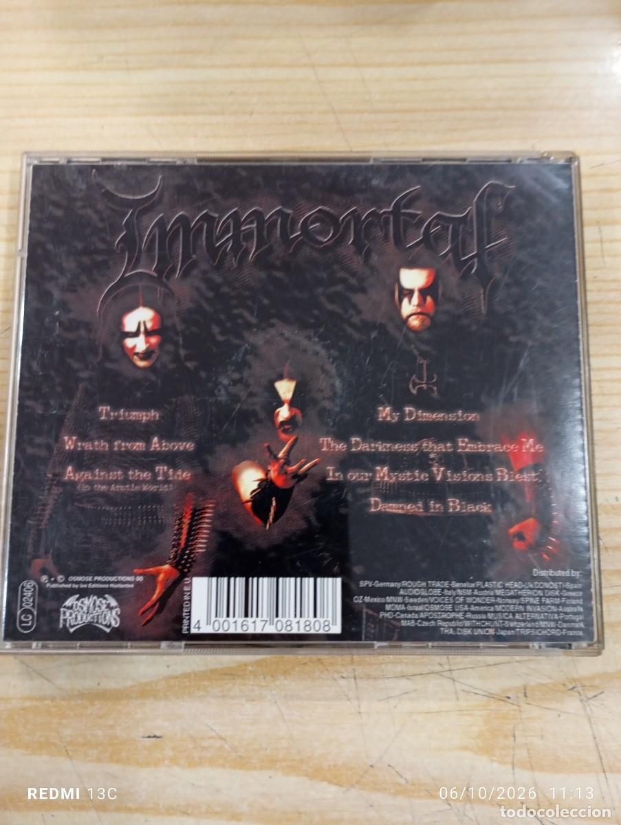 CDs de m&uacute;sica: Cd - Immortal - Damned In Black - Foto 3