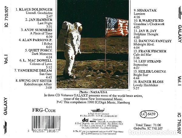 CDs de m&uacute;sica: Various &ndash; Galaxy Vol. I (CD, Innovative Communication IC 710.107) - Foto 2