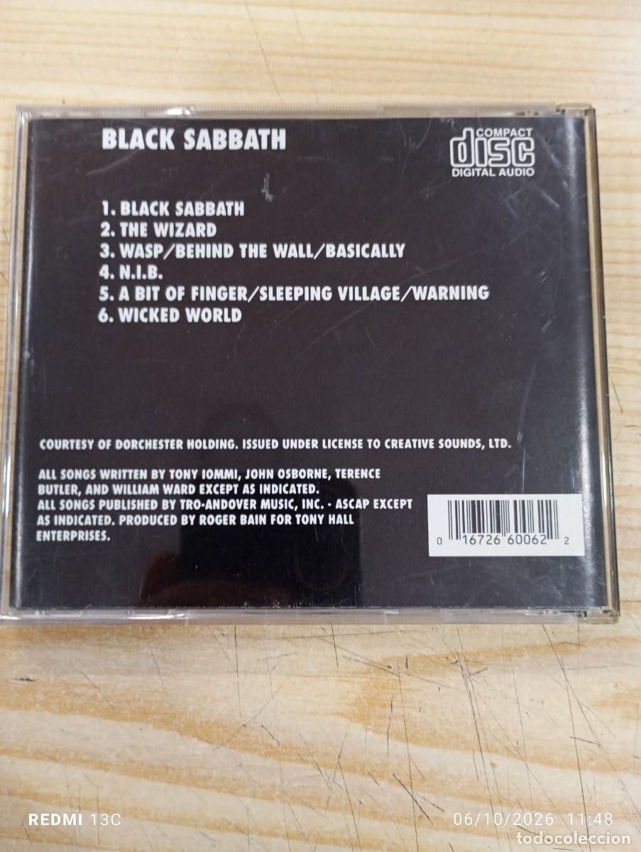 CDs de m&uacute;sica: Cd .- Black Sabbath - Black Sabbath - Foto 3