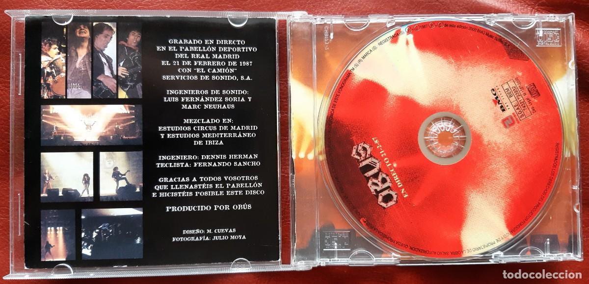 CDs de m&uacute;sica: OBUS - EN DIRECTO 21-2-87 CD - Foto 3