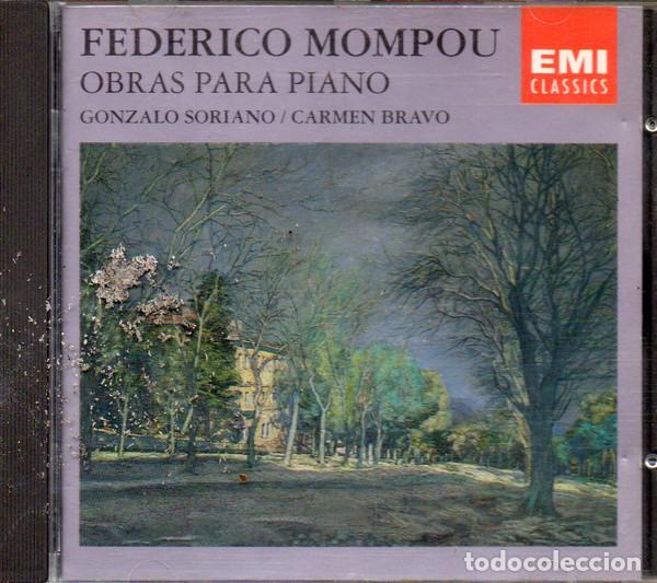 CDs de m&uacute;sica: Federico Mompou, Gonzalo Soriano, Carmen Bravo &ndash; Obras Para Piano (CD, EMI Classics CDM 7 64470 2)