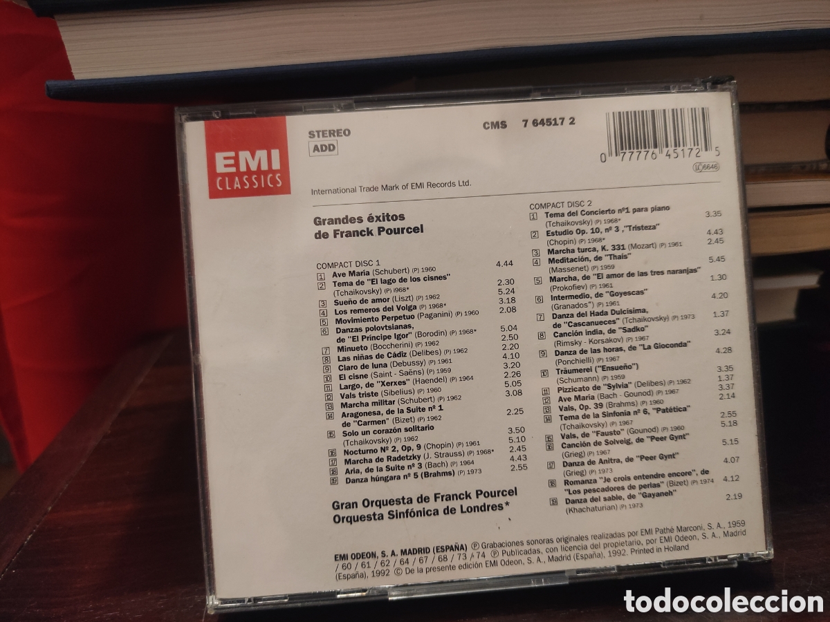 CDs de m&uacute;sica: Franck Pourcel Melod&iacute;as eternas - EMI CLASSICS 2 CD - Foto 10