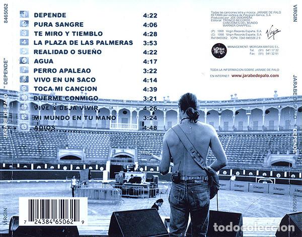 CDs de m&uacute;sica: Jarabe De Palo &ndash; Depende (CD, Virgin 8465062) - Foto 2