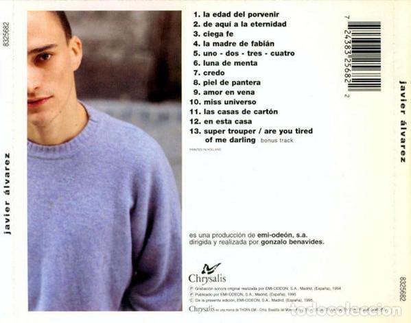 CDs de m&uacute;sica: Javier &Aacute;lvarez &ndash; Javier &Aacute;lvarez (CD, Chrysalis 8325682) - Foto 2