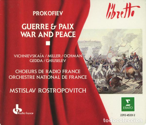 CDs de m&uacute;sica: Prokofiev, Vichnievska&iuml;a / Miller / Ochman / Gedda / Ghiuselev, Choeurs De Radio France,...