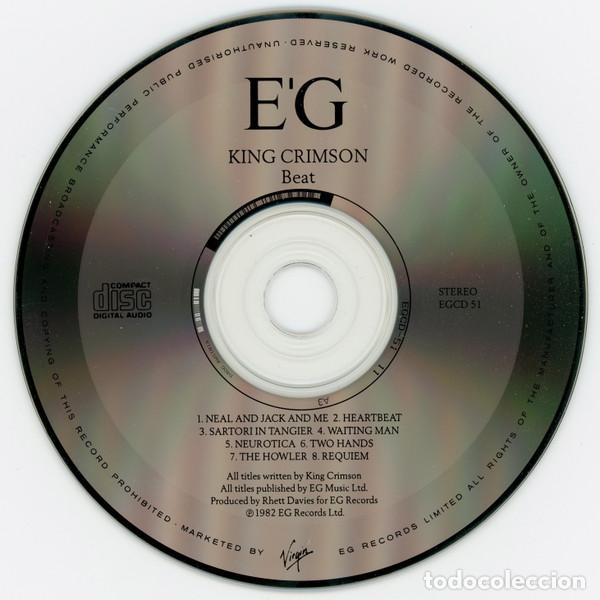 CDs de m&uacute;sica: King Crimson &ndash; Beat (CD, EG EGCD 51) - Foto 3