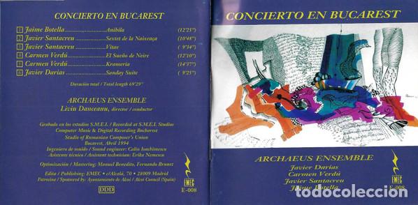 CDs de m&uacute;sica: Archaeus Ensemble &ndash; Concierto En Bucarest (CD, EMEC Discos E-008) - Foto 5