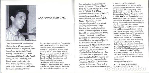 CDs de m&uacute;sica: Archaeus Ensemble &ndash; Concierto En Bucarest (CD, EMEC Discos E-008) - Foto 10