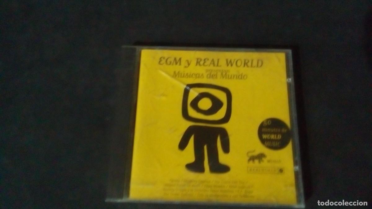 CDs de m&uacute;sica: EGM Y REAL WORLD PRESENTAN MUSICAS DEL MUNDO CD ALBUM 1995 ESPA&Ntilde;A PETER GABRIEL GENESIS 10 TEMAS