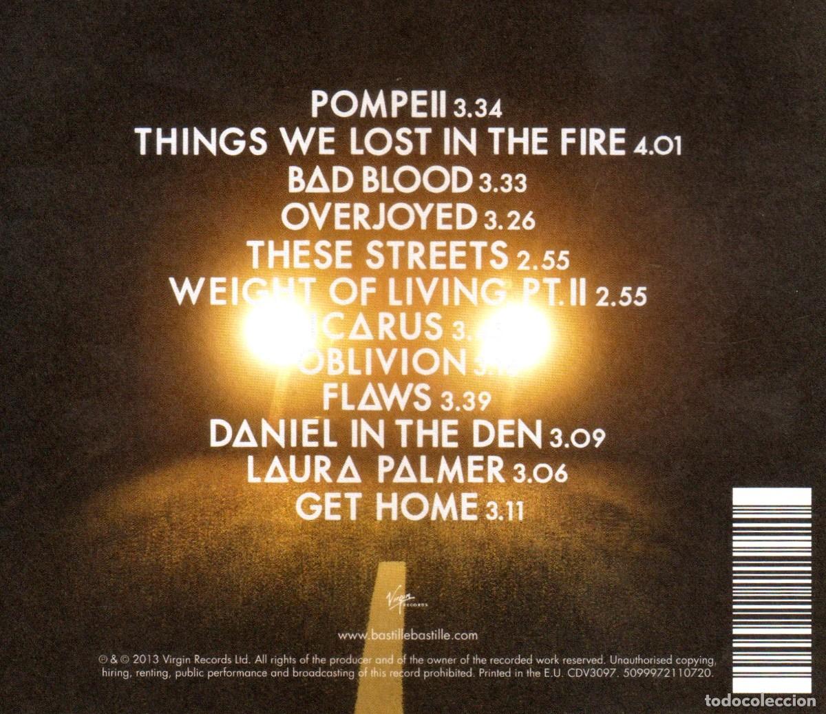 CDs de m&uacute;sica: BASTILLE. BAD BLOOD. CD. - Foto 2