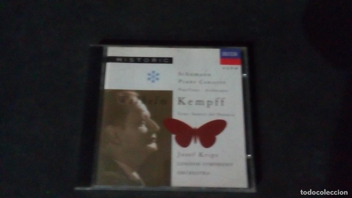 CDs de m&uacute;sica: CD-SCHUMANN PIANO CONCERTO PAPILLONS ARABESKE-LISZT SONETTI DEL PETRARCA-KEMPFF