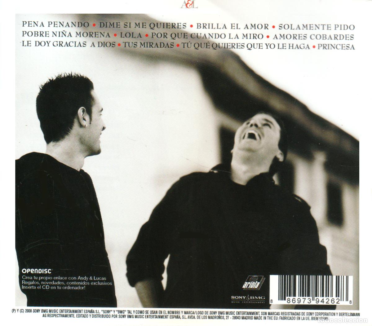 CDs de m&uacute;sica: ANDY & LUCAS. CON LOS PIES EN LA TIERRA. CD. - Foto 2