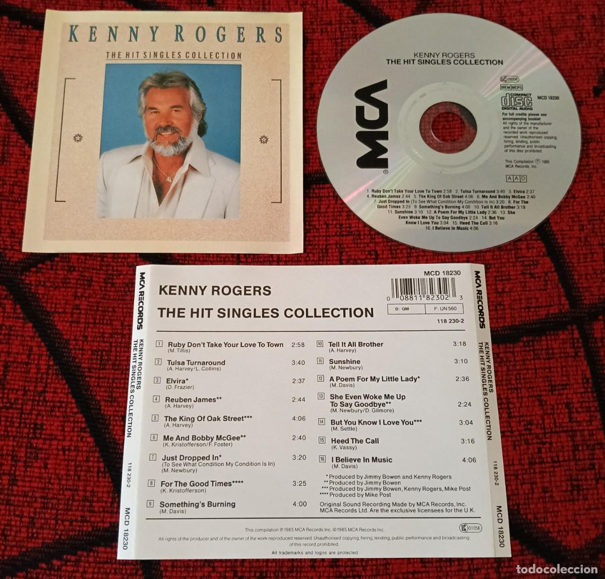 CDs de m&uacute;sica: KENNY ROGERS ** The Hit Singles Collection ** CD 1985