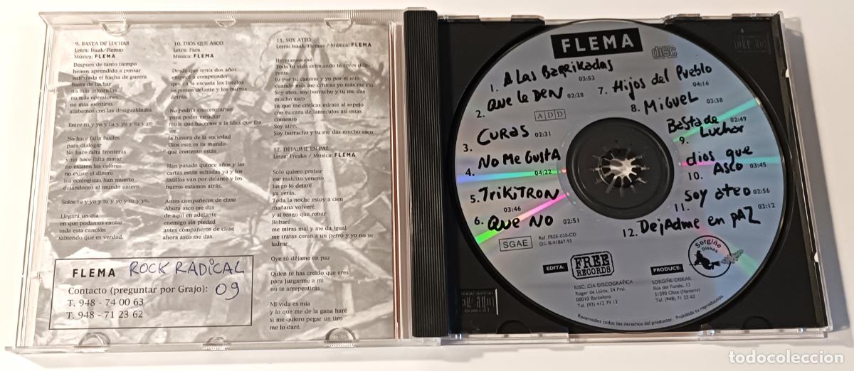 CDs de m&uacute;sica: CD FLEMA - FREE - 1995 - Foto 3