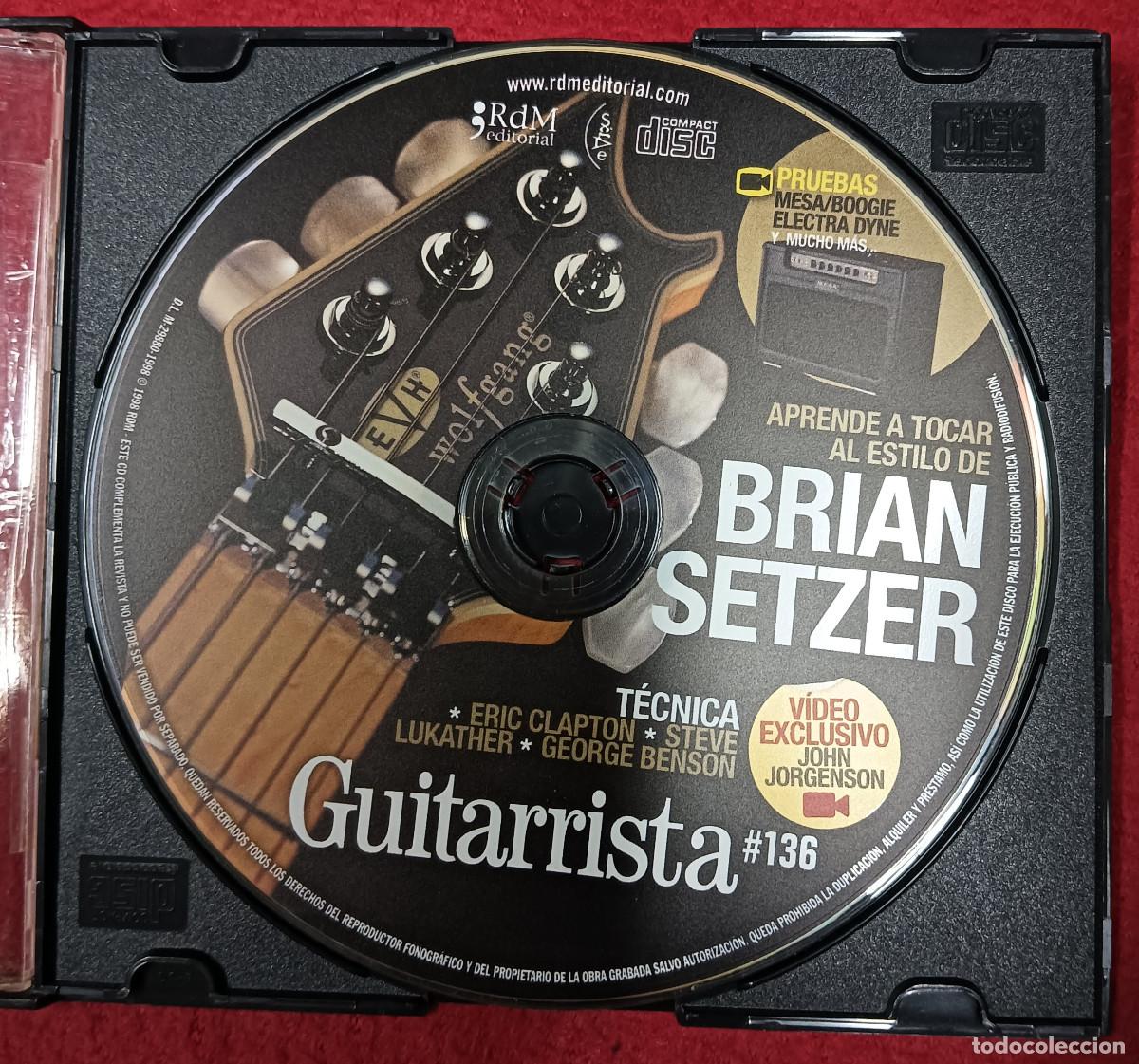 CDs de m&uacute;sica: CD GUITARRISTA 136 - Brian Setzer / Eric Clapton / George Benson (-/EX-)